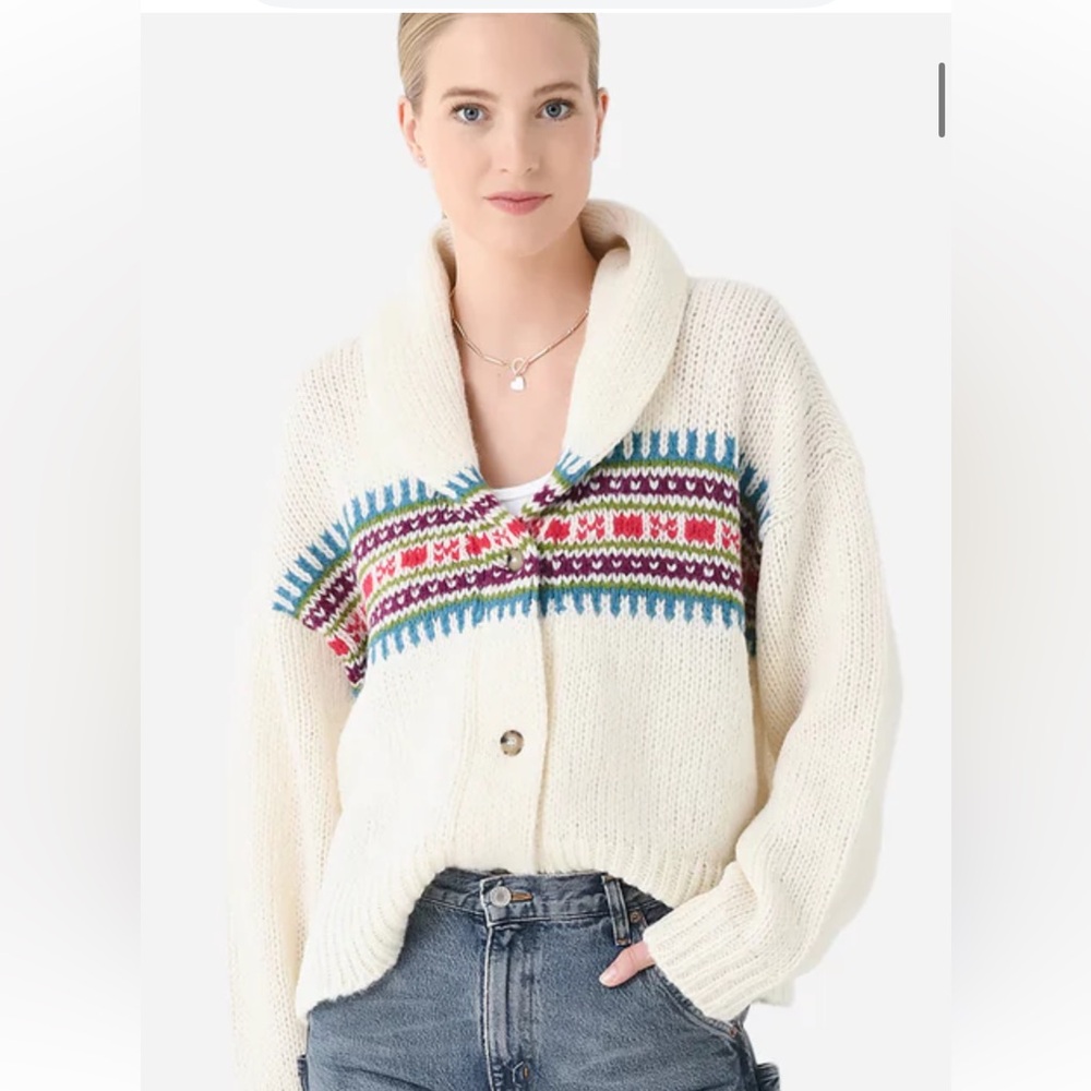Like new Xirena Waylon Shawl Cardigan. Ivory. Size Medium.